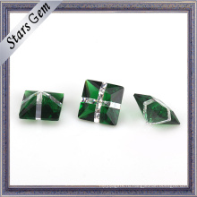 Оптовая зеленое стекло и белый цвет моды драгоценных камней